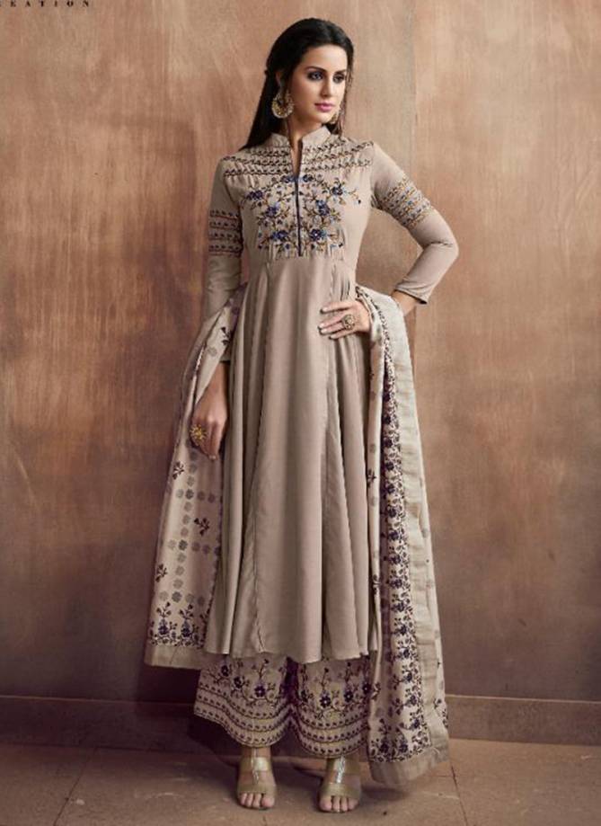 SAJAWAT PRISHA VOL-1 Latest Fancy Designer Festive Wear Heavy Maslin Silk Worked Readymade Salwar Suit Collection
